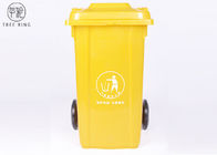 Grey / Green 100Liter Large Plastic Wheelie Bins For Waste Disposal Recycled Outdoor