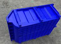 Blue / Red Stacking Plastic Bin Boxes  For Secure Storage Of Parts 600 * 400 * 230mm