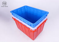 W120l Printed Stackable Strong Plastic Storage Containers  HDPE Injection Molded