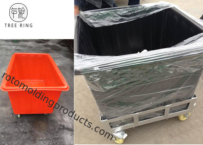 Heavy Duty Poly Aquaponics Grow Bed With Wheels Rotomolding Garden