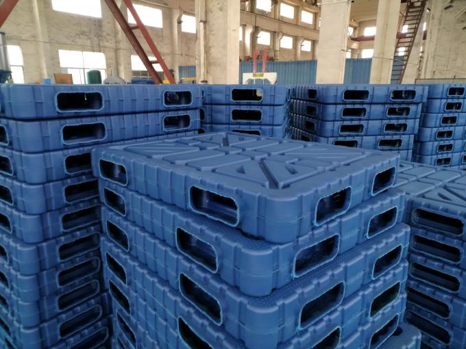 Large Hygienic Blow Molded Plastic Shipping Pallets Reusable 1500