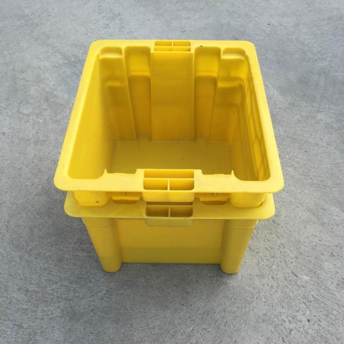 Aquaculture Collapsible Plastic Crate ，Plastic Fish Bins With Solid