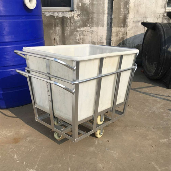 StraightSided Industrial Laundry Bins On Wheels 450 Litre Polyethylene