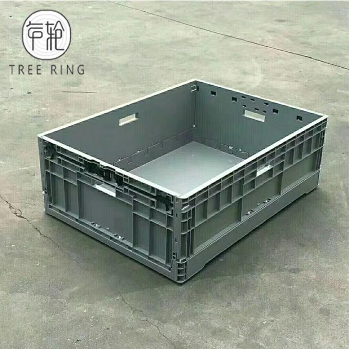 85l Capacity Foldable Plastic Storage Bins 800 X 600 X 280mm With Cover