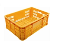 PP Material Stackable Euro Plastic Containers Perforated Style