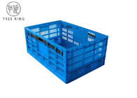 Foldable Collapsible Plastic Crate For Food Industry , Fruit And Vegetable Crates