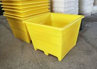 Handling Durable Rotomolding Products LLDPE With Galvanized Base Industrial  Material Handling Bins Container