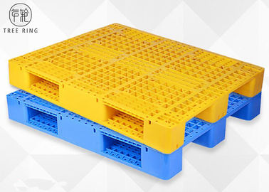 Yellow Rackable HDPE Plastic Pallets With 9000 Lbs Capacity P1210 Recycling