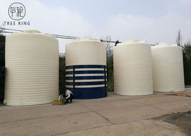 Cylindrical Custom Roto Mold Tanks White / Black Plastic Water Storage Tanks PT20,000L