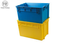 Aquaculture Collapsible Plastic Crate ，Plastic Fish Bins With Solid Base And Sides