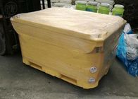 Over 1000qt High Performance Ice Coolers For Frozen Seafood Shipping Pallet Truck Bottom