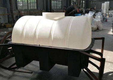 1000L Free Standing Custom Roto Mold Tanks For Bulk Storage Horizontal Leg White / Blue