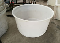 1000l Access Plastic Open Top Cylindrical Tank , Poly Round Water Tank With Lids