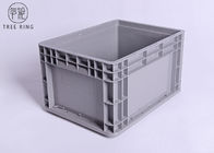 400 * 300 * 230 Euro Stacking Containers , Straight Wall Grey European Stacking Containers