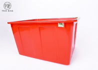 Customized  Blue Plastic Storage Bins Outer Recycling  W70 510 * 380 * 290 Mm