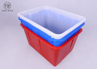 Customized  Blue Plastic Storage Bins Outer Recycling  W70 510 * 380 * 290 Mm