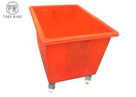 100 Gallon Mobile Plastic Laundry Bins With Four Wheels K400 Roto Molded With 400kg Capacity