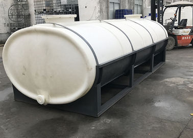 HPT10000L Custom Roto Mold Tanks , Liquids Storage Horizontal Leg Tank Plastic On Trucks