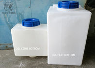 20L Small Chemical Dosing Tank Rectangle , Cone Bottom Rinse Chemical Feed Tank