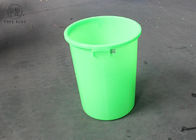 100Liter Small Plastic Dustbin With Lid  / Steel Frame Cage And Wheels Red Or Blue