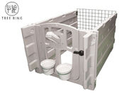 Calf Hutch Housing Plastic Cattle Drinking Troughs With Fence For 4 Calves Simultaneously
