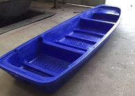 B4M Rotomolded Plastic Rowing Boat , Poly Fish River Row Boats With Outboard Motor