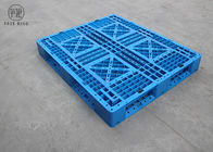 Single HDPE Plastic Pallets Hd Full Perimeter Bottom , Reinforced Plastic Stacking Pallets