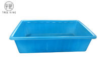 Open Top Blue Rectangular Large Plastic Pond Tubs For Hydroponic Growing100 Gallon