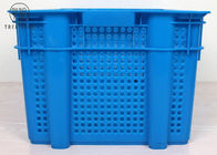 Colored Euro Perforated Hygienic Plastic Packing Crates 630 * 420 * 315 Mm HDPE