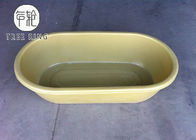 50 Gallon Roto Molding Round Trough Poly Oval Stock End Tank With Fitting For Ranching Used
