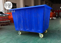 Commercial Textile Mobile Tapered Plastic Box Truck Cart For Garment Industrial