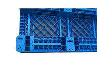 Virgin PP Rackable 1111 Blue Plastic Pallets With 3 Skids For Shelves Forklift , 1000Kg Load