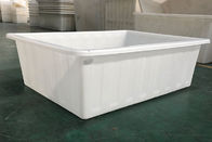 Heavy Duty Rotomolded Rectangular Tuff  Poly Tapered Tubs On Trolleys For Materials Handling