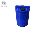 100 Gallon Poly Water Tanks Cylindrical Blue Emergency Indoor For Home