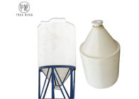 1500L 5000L Industrial Plastic Conical Fermentation Tank For Wine In White
