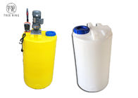 Industrial 100L Chemical Dosing Tank With 0.37KW Agitator , Level Indicators