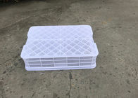 HDPE Perforated Plastic Trays Collapsible Plastic Crate For Bread And Fish 600*420*145