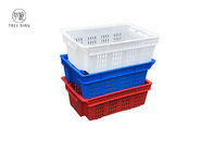 Mesh Wall And Solid Bottom Hygienic 180 Stack Nest Fishing Crate Totes For Agriculture Fruit