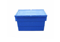 Stack And Nest Plastic Mesh Container With Attached Lids 600*400*360mm