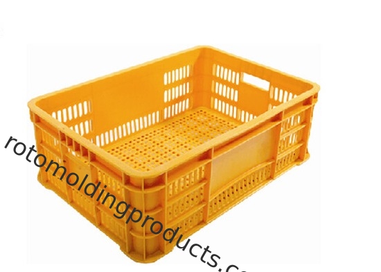 PP Material Stackable Euro Plastic Containers Perforated Style