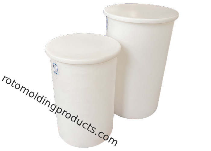 Customized Rotomolding Products Open Top Cylindrical Tanks For Medical Handling Acids And Caustics