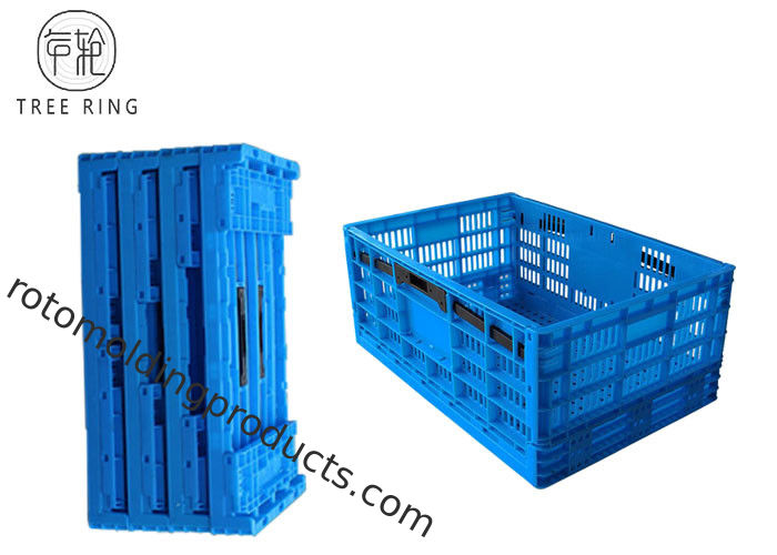 Large Large Plastic Folding Storage Boxes For Homes / Restaurants 600 * 400 * 250