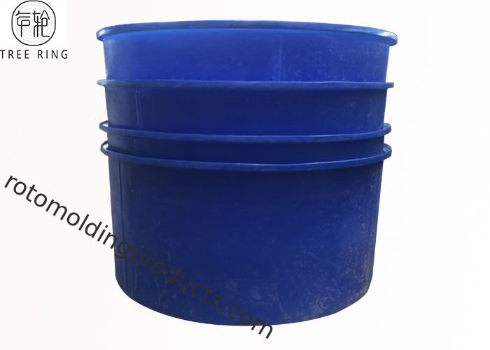 M5000L Rotomolding Products , Open Top Circular Blue 1300 Gallon Aquaponics Water Tank