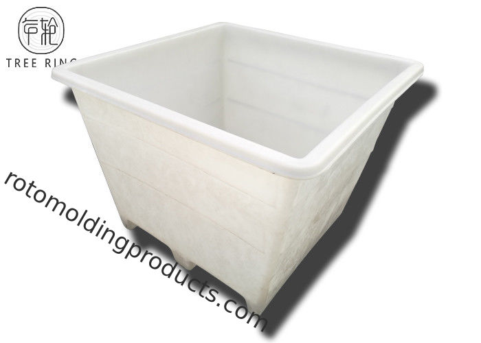 Plastic Moulding Single Wall Poly Combo Bins Bulk Containers With 2 Ways Skid Entry Rotary