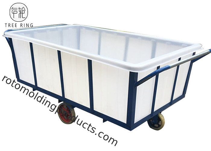 Textile Industrial Wet Poly Box Truck On Wheels With Galvanized Steel Durable K1600L