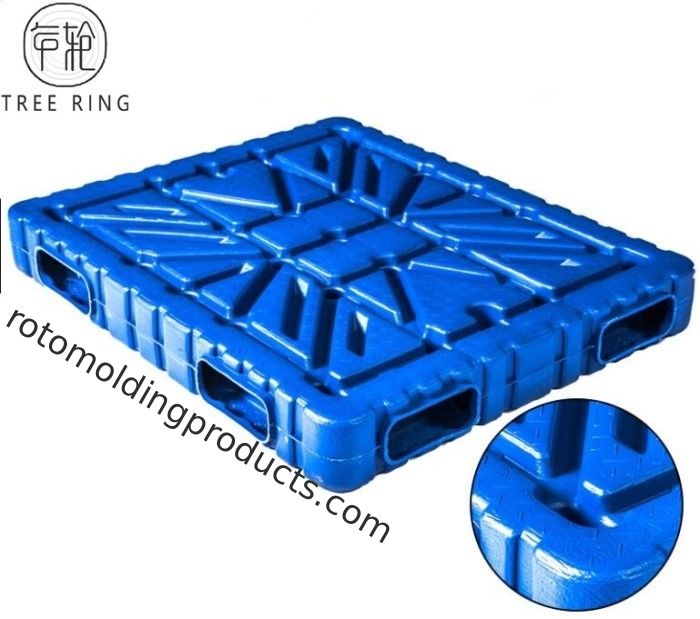 Deck Vacuum Form Plastic Stacking Pallets Double Face Colsed 1500 * 1300 * 150mm