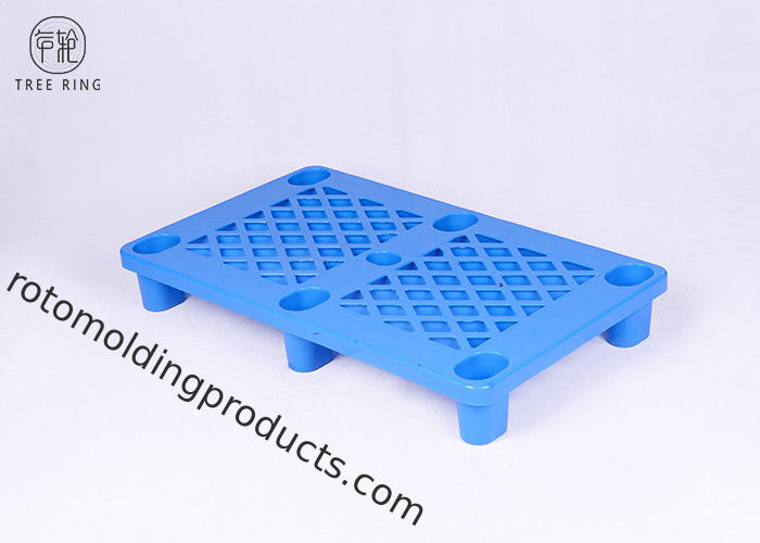 1000 * 600 * 140 Semi HDPE Plastic Pallets , Plastic Pallet Deck Dents Resistant