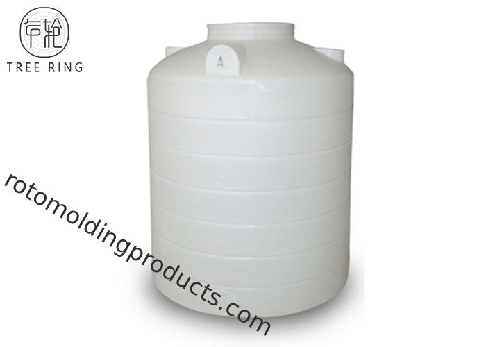 Vertical Liquids Storage Plastic Custom Roto Mold Tanks With Outlet Drain PT 2000L