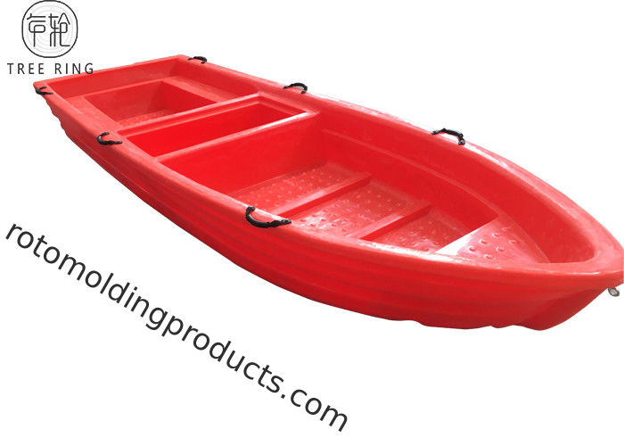 Rotomolding 8 Persons Plastic Rowing Boat For Rescuing / Fishing  LLDPE A4000mm