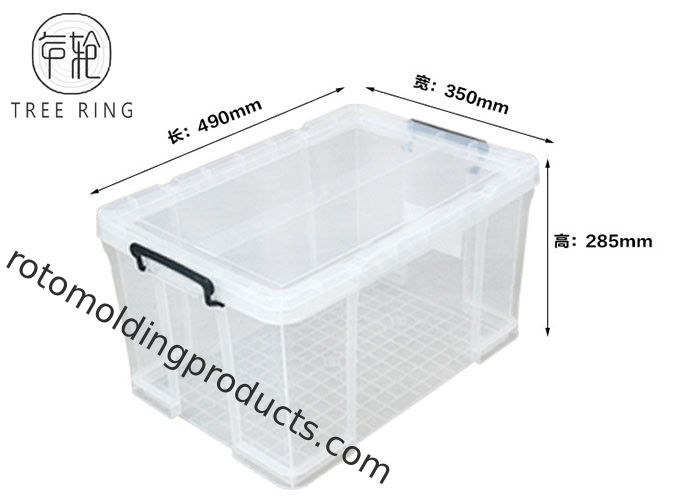 clear plastic crates
